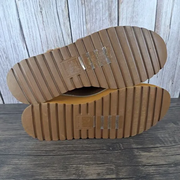 Dolce Vita Lelani Plush Flat Platform Mule Women's Sz 9 Pecan Suede (VGC) - Picture 8 of 9